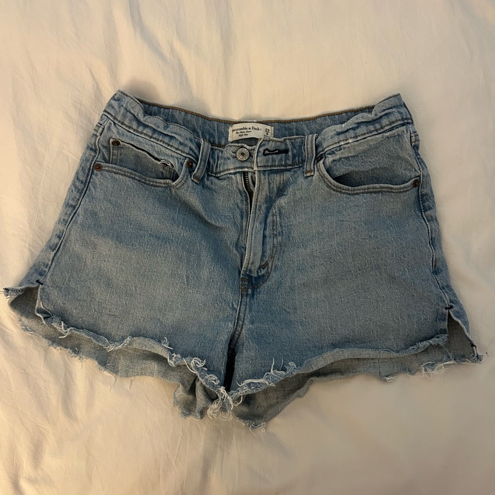 Abercrombie & Fitch Light Blue Jean Shorts